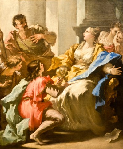 Sophonisba erhält den Giftbecher von Giovanni Antonio Pellegrini